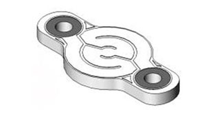Plaquette PBN/PG avec pattes de fixation