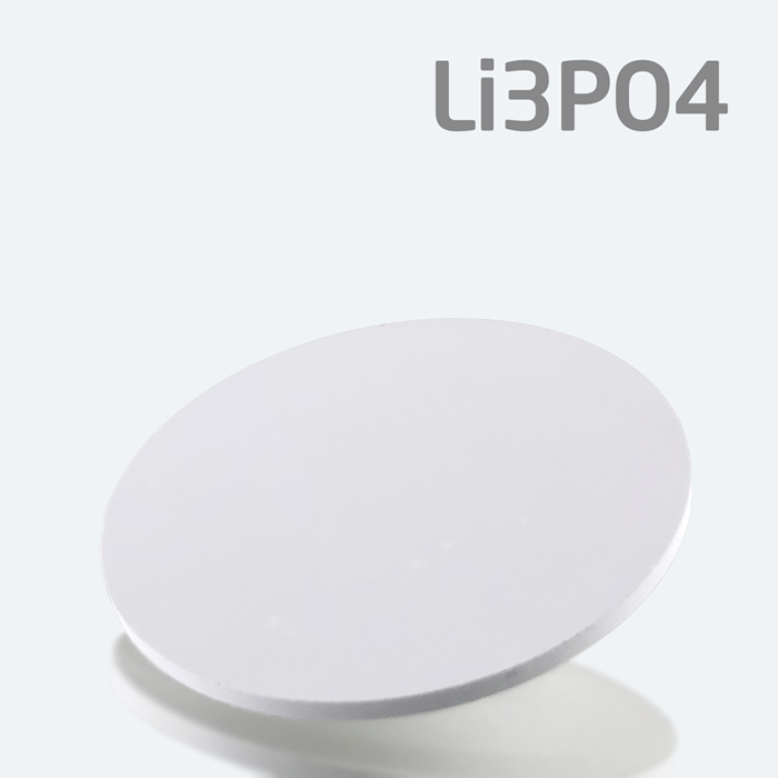 Cible de pulvérisation ternaire à base de Li3PO4.